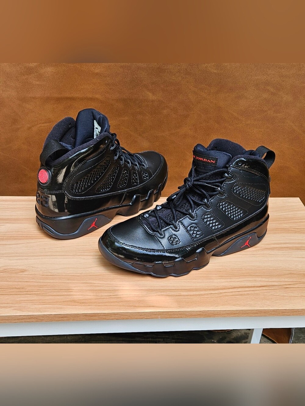 Men's Nike Air Jordan 9 High Retro Bred Patent Size 10 (GREAT SHAPE)